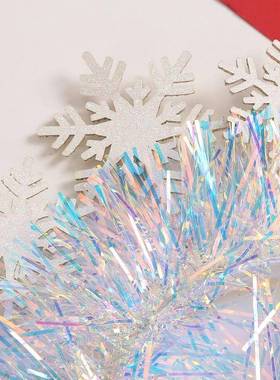 Children's White Snowfla无品牌/ke Sequin Decorative Hair Hoo