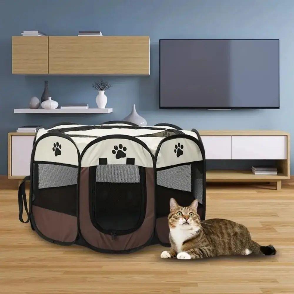 Portable Foldable Pet Tent Kennel Oc无品牌/tagonal Fence Pup
