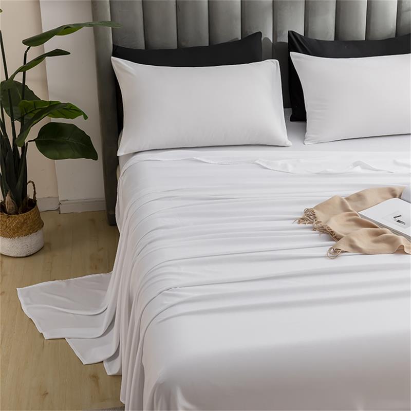 Soft white bed sheet Bedspread bedsheet bedcover coverlet