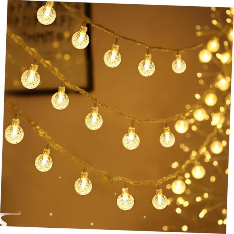 Led Crystal Ball String Lights Garland Christmas Fairy Light