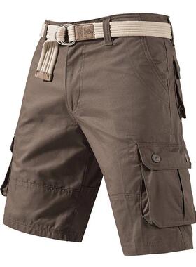 Cargo Knee Shorts Men Sports Casual Bermuda Shorts Plus Size
