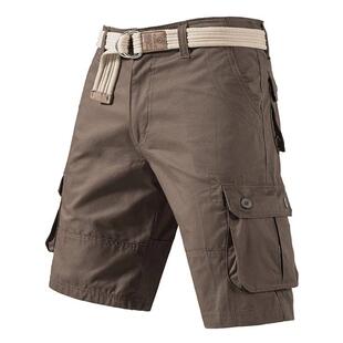 Cargo Knee Shorts Men Sports Casual Bermuda Shorts Plus Size