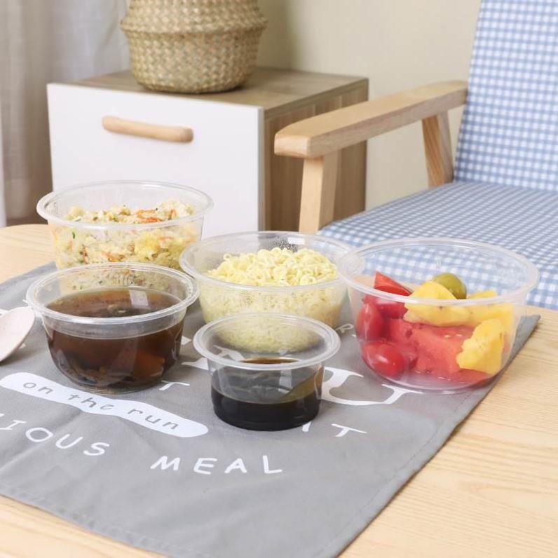 Take-away rectangle disposable lunch box with thick plastic