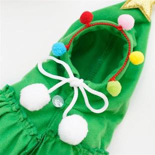 Clothes Cloak Costume Pet Tree Dog Santa Christmas Cosplay