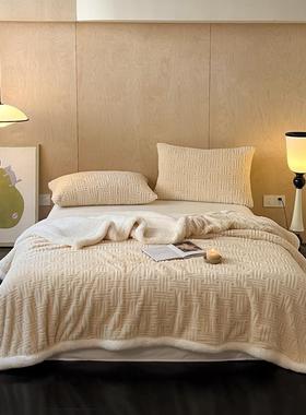 Thick Blanket Warm Sofa Bed Cover Duvet Bed Bedspread 绒毛毯