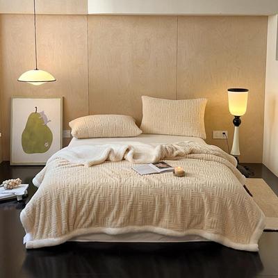 Thick Blanket Warm Sofa Bed Cover Duvet Bed Bedspread 绒毛毯