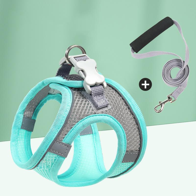 Dog Harness Leash Set Adjustable Puppy Cat Harness Vest Fren
