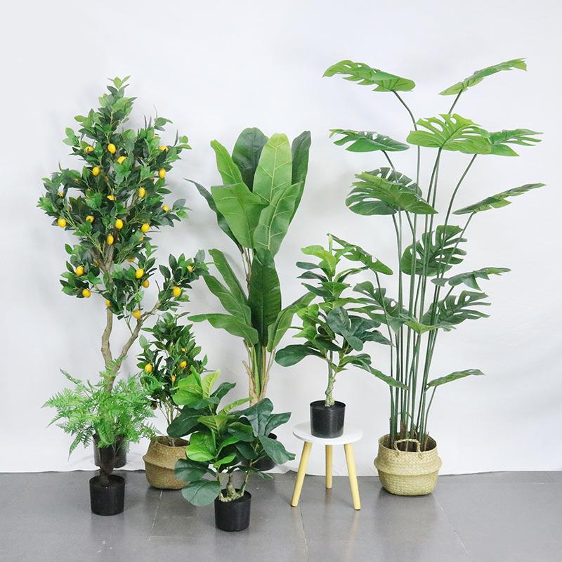 Nordic artificial green plants decoration large fake tree