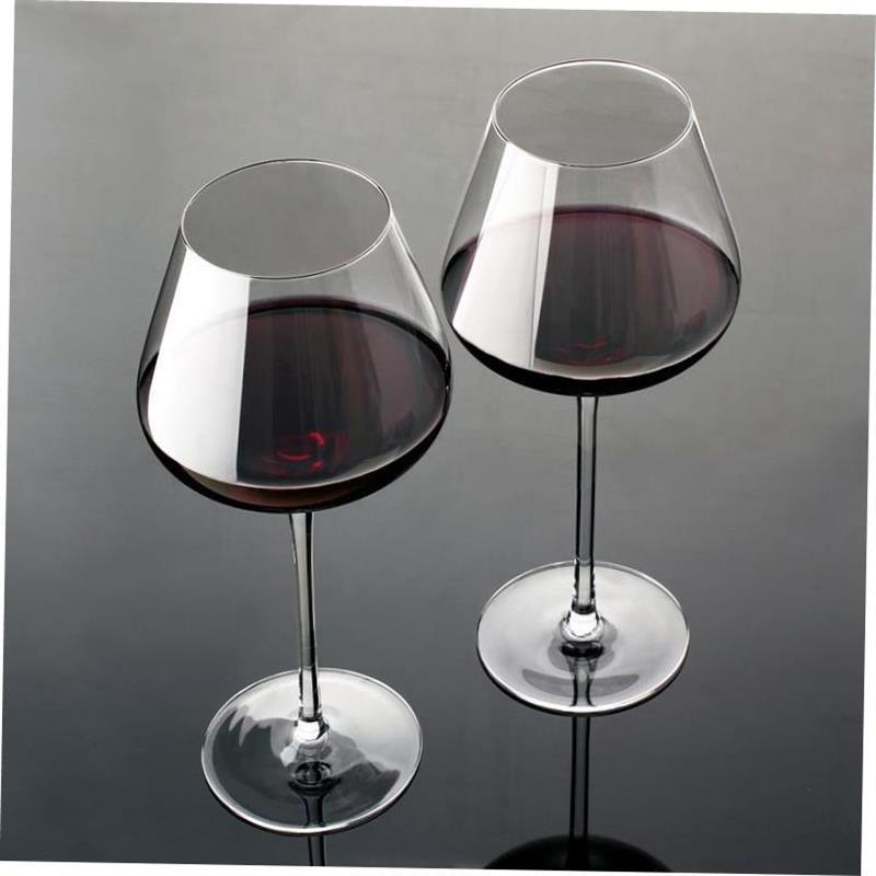burgundy crystal wine glass 2 sets large 6 pack big belly