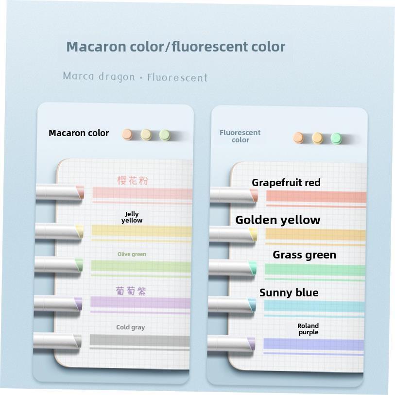 candy color double-headed highlighter marker pen双头hvbIOfdF