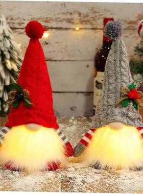 Christmas Gnomes Plush glowing Elf Xmas Decorations dolls