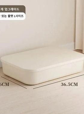 Ins Style Storage Box with Lid Dustproof Cosmetics Clothing