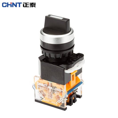 正泰（CHNT）LAY39B-LA38-11X/21-BL旋钮开关二位锁定旋钮黑色