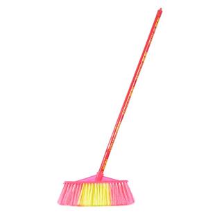 卫洋WYS-110木杆环卫物业木柄扫把笤帚红色长直杆宽头硬毛小款单