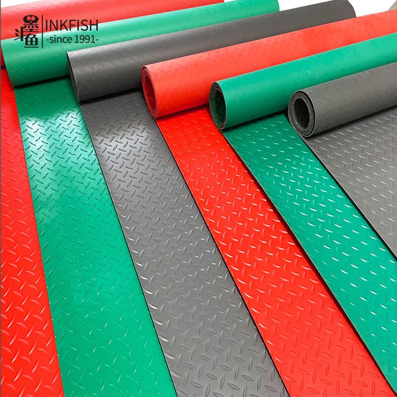 墨斗鱼PVC防滑地垫人字纹牛津阻燃加厚耐磨脚垫走廊车间酒店满铺图片