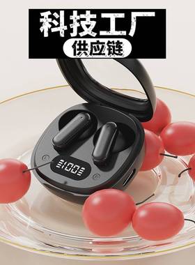 瑞禾科技新款高颜值音质环绕立体音无线耳机数显长续航私模通用新