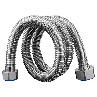 4分转6分变径304不锈钢波纹管洗衣机壁挂炉进水管异径金属软管