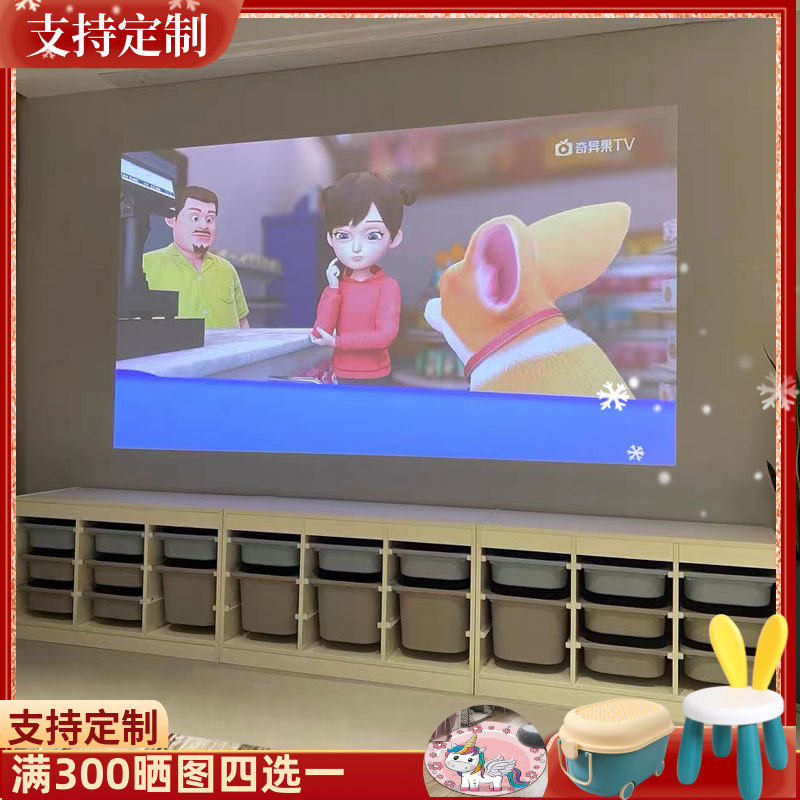 儿童房玩具收纳架实木储物柜