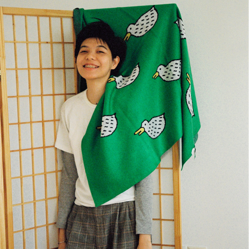 韩国毯少女加厚斗篷单人可爱ins 毛毯女生宿舍空调针织定制 林李|msdalam kategori seperai dan bantal, selimut Leisure/selimut bulu/Carpet - dari Buy2taobao.com untuk memberikan perkhidmatan ejen Taobao profesional membeli