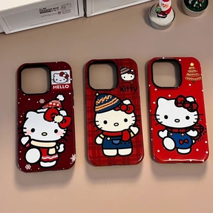 TTON新年kt猫小米15pro手机壳14 菲林二合一12磨砂civi4pro小众苹果vivo华为oppo小米荣耀红米iPhone16 13新款