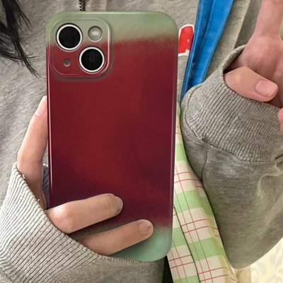 枣红釉适用iPhone16苹果15promax菲林手机壳华为pura70镜头全包14小众不撞款13艺术设计师高级感ins风mate60