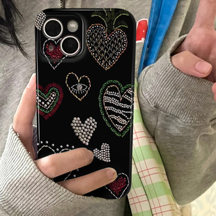 mate60华为pura70 13艺术感设计12创意适用小众不撞款 爱心菲林iPhone15promax手机壳16新款 苹果14plus小众时尚