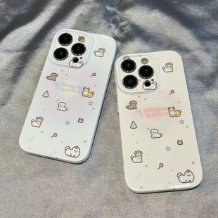 8Pr苹果vivo华为oppo小米一加魅族荣耀红米iPhone16 简约小狗iQOO12手机壳软壳Z5全包Z磨砂9 5s3 Neo3