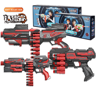 钛铂睿连环击X系列软弹枪仿真电动连发手动儿童玩具对战吃鸡阻击