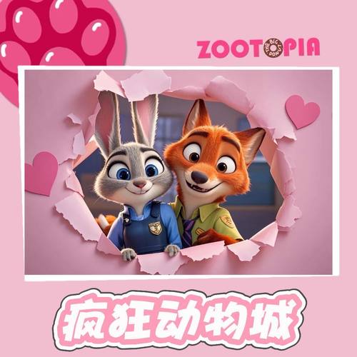 木质拼图疯狂动物城500片卡通动画尼克朱迪治愈解压玩具礼物