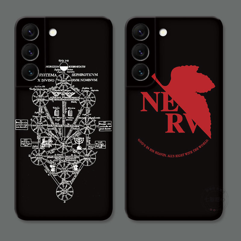 EVA死海文书NERV适用三星S22手机壳s24/s23ultra简约s21新世纪福音战士s20fe个性创意男生s30plus女款软+