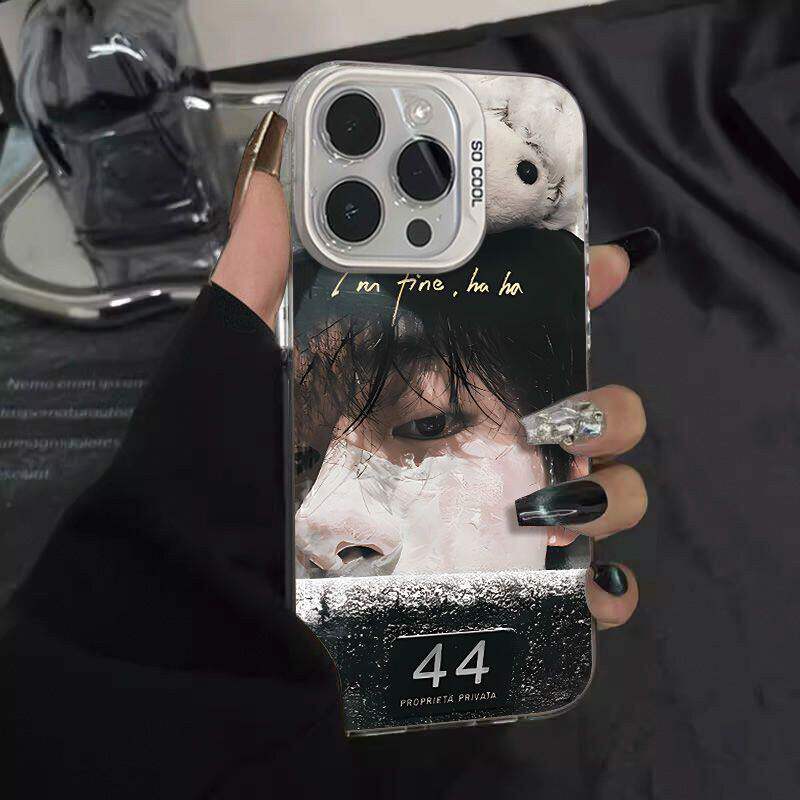 iQOO13硬华为nova12时尚苹果14promax适用iPhone16易烊千玺手机保护壳小米15Ultra彩银VIVOX200s创意a5红米TU
