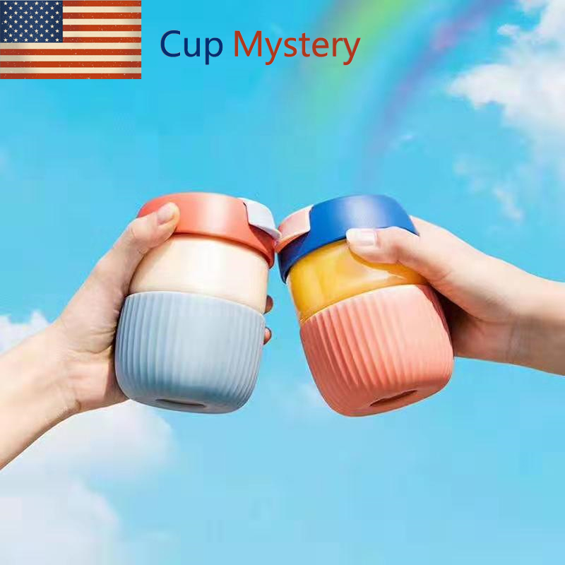 美国cupmystery吻吻鱼可爱小巧随身女士学生上班党随身携带玻璃杯