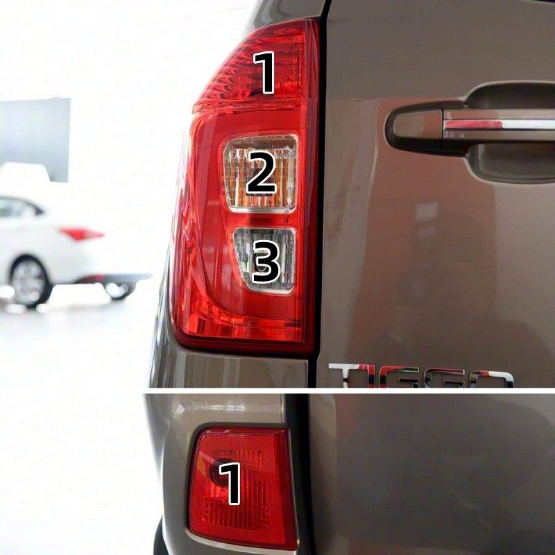 适配奇瑞瑞虎3后尾灯刹车灯转向灯倒车灯后杠灯泡后雾灯卤素灯泡