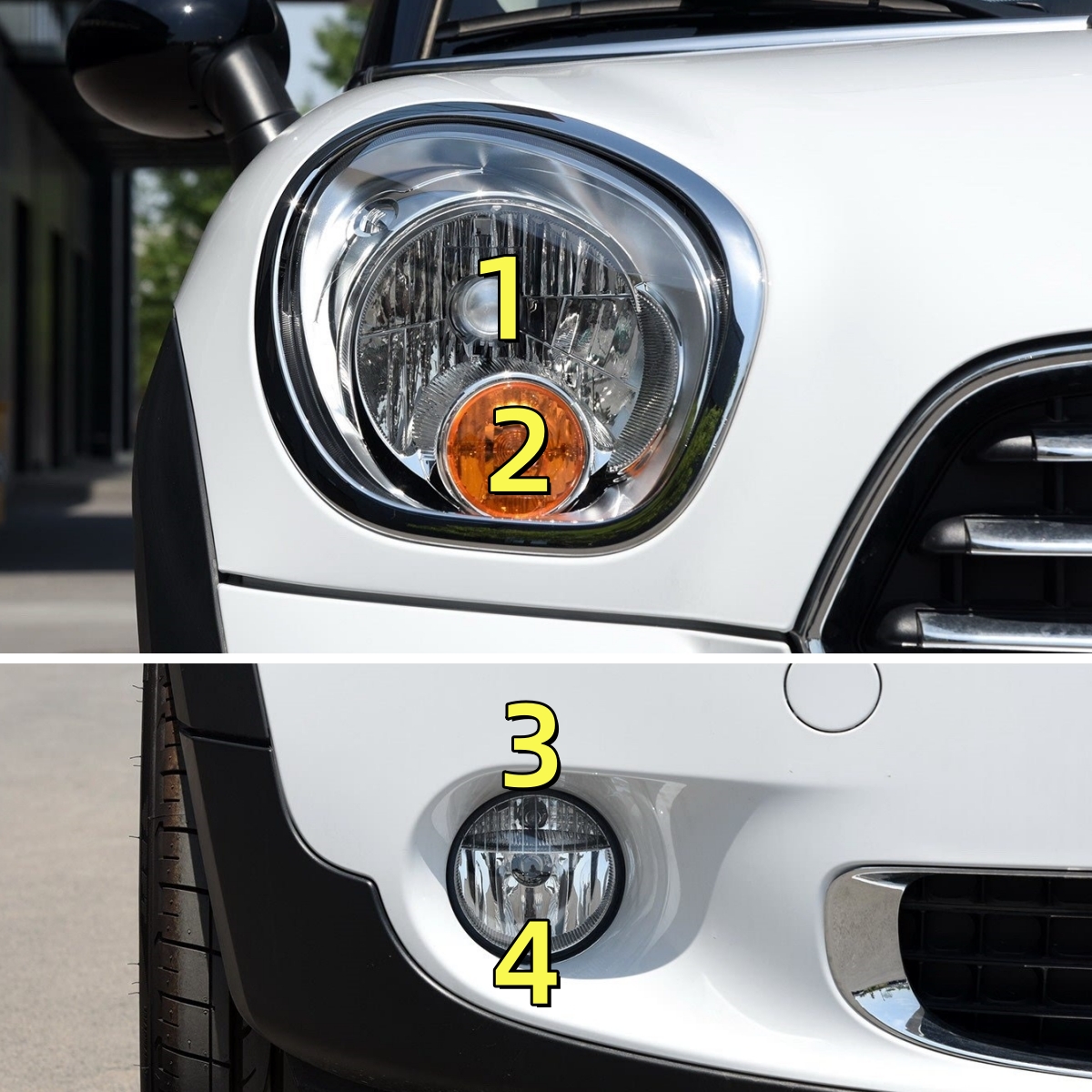 适配宝马迷你MINI Countryman R60 R61远近光灯转向示宽前雾灯泡