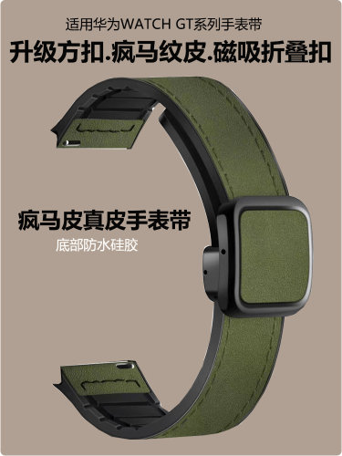 十年天猫质保真皮华为手表带