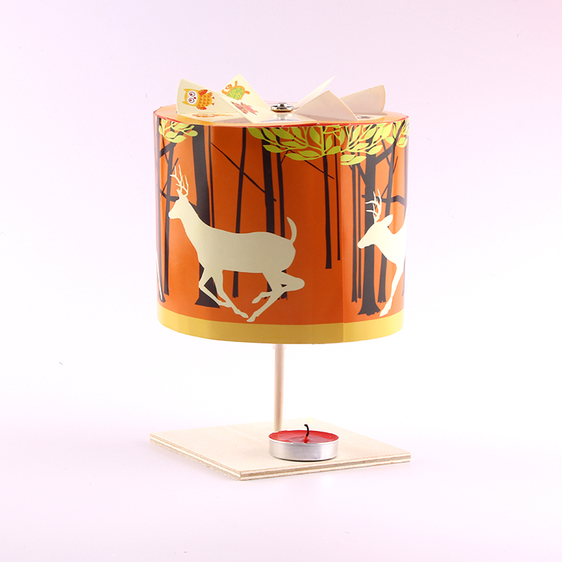 潘老师热风自转走马灯科技小制作