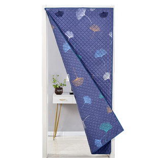 加厚冬季棉门帘隔音隔断帘保暖挡风防风防冷气防寒家用保温免打孔