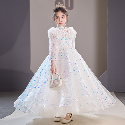 女童礼服高端轻奢小众儿童绝美公主裙女孩主持人钢琴演奏演出夏季
