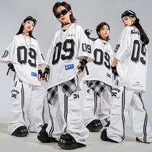 儿童街舞潮服男童嘻哈风少儿表演服hiphop女童爵士舞服装演出服帅