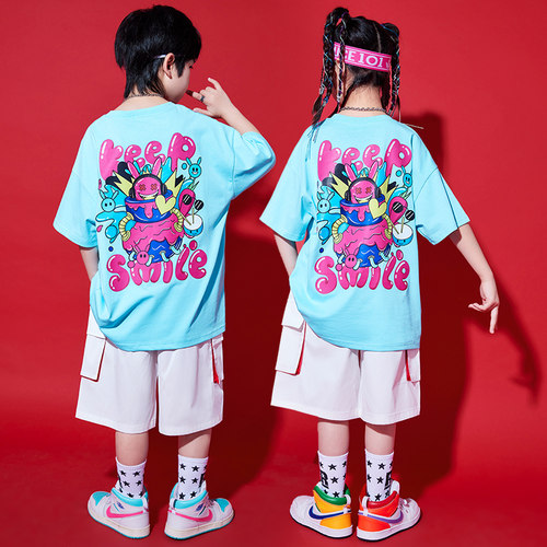 儿童街舞爵士舞演出服嘻哈风