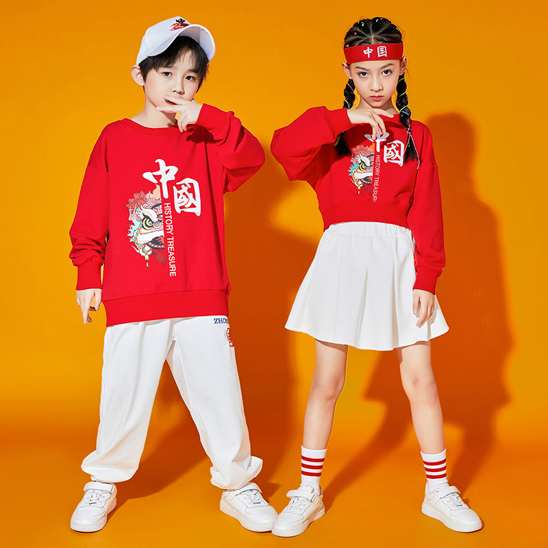 中小学生运动会服装秋长袖演出服