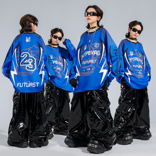 儿童街舞演出服男女童嘻哈风潮服套装炫酷炸街少儿hiphop舞台服装