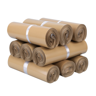 奶茶色快递袋加厚服装包装袋大号快递打包袋子防水物流破坏袋定制