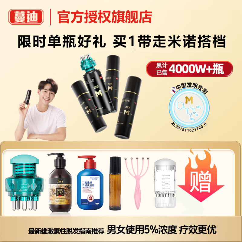 90ml瓶5%浓度男女防脱发育生发液洗发水