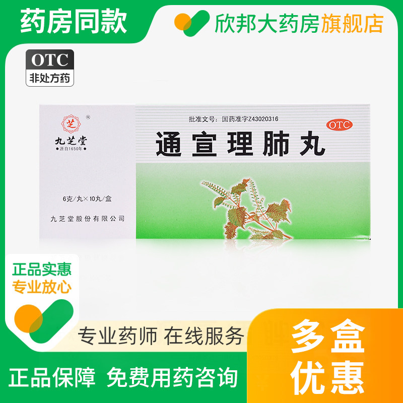九芝堂 通宣理肺丸 6g*10丸/盒 解表散寒 宣肺止嗽