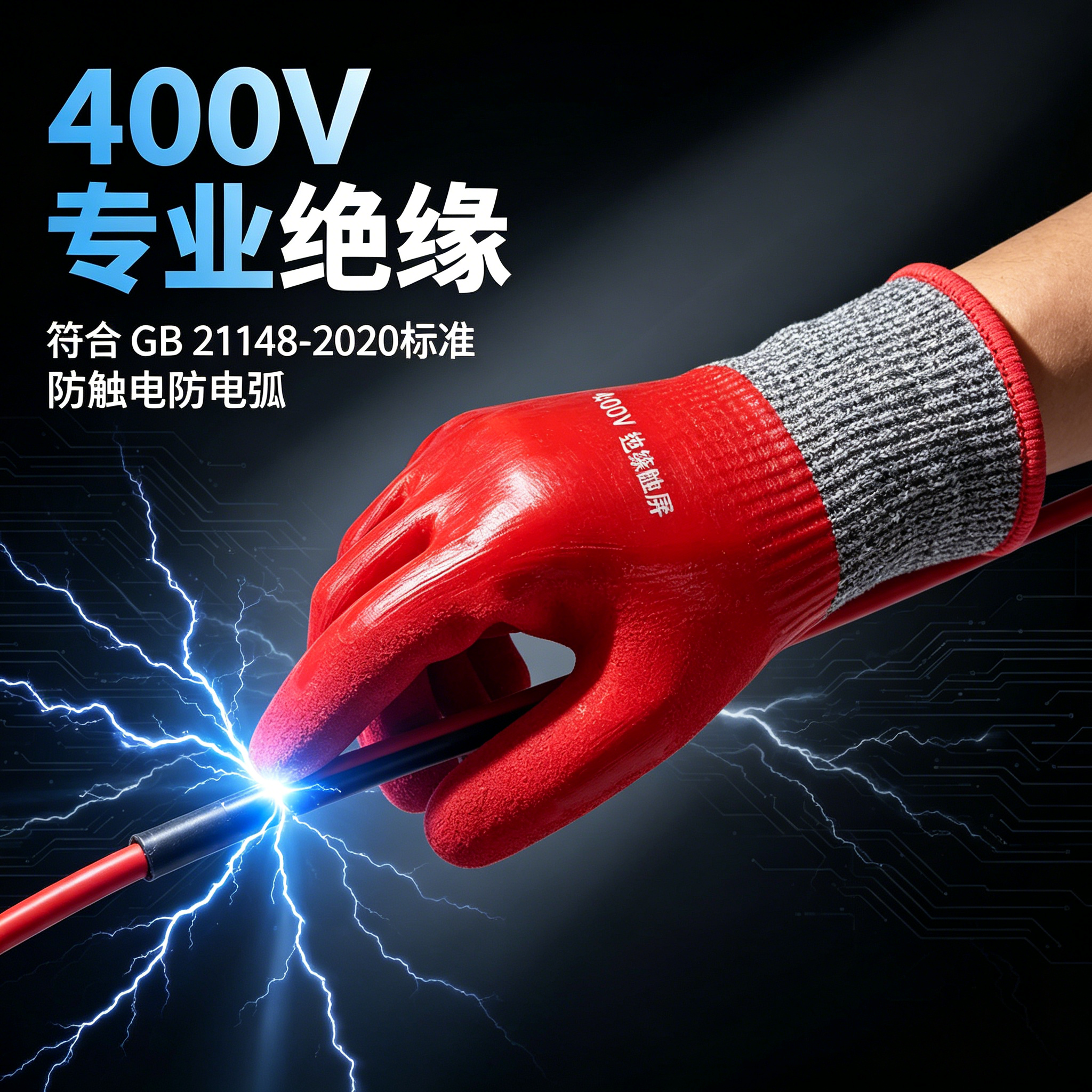 防割电工专用绝缘手套400v低压高压10kv带电作业操作箱新能源维修