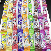 80支阿尔卑斯棒棒糖连起来 口 哈尔一条一串长条超长整条连接啊袖