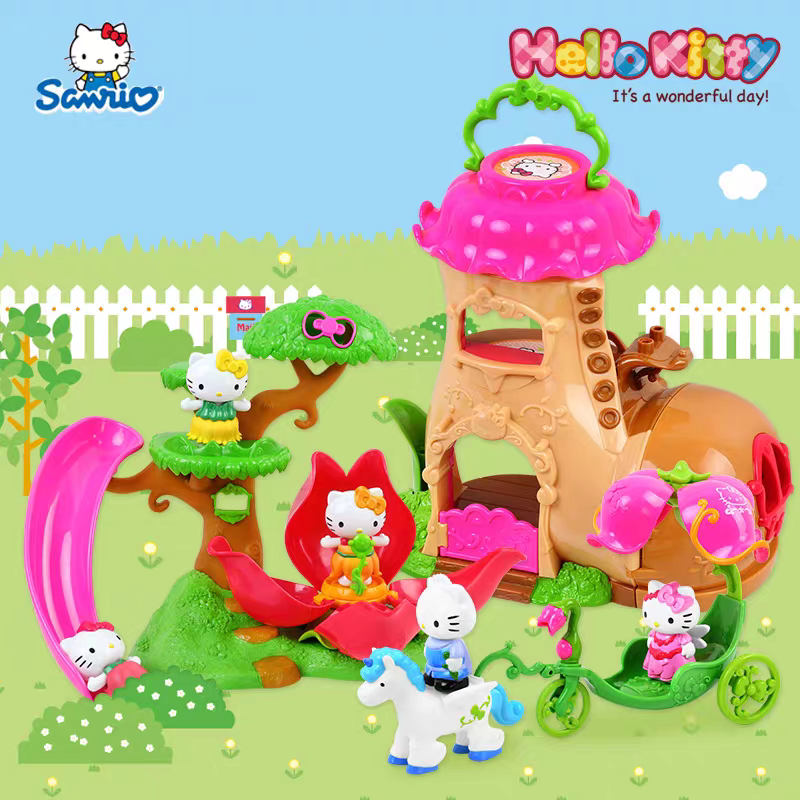 星月Hello Kitty凯蒂猫玩具屋情景童话儿童过家家角色扮演套装
