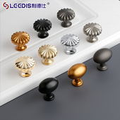 现代简约鸽子蛋柜门抽屉拉手欧式 圆形单孔门把手 轻奢橱柜衣柜个性