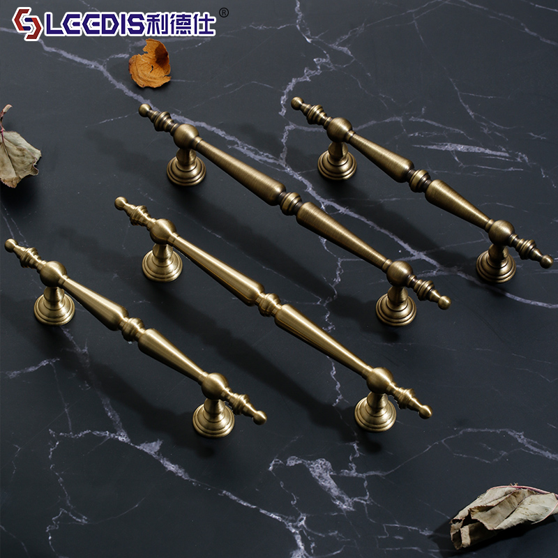 法式复古黄铜柜门衣柜拉手